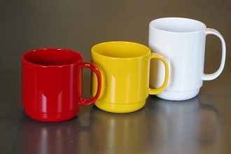 Drinkbeker/tas 375 ml met 1 handvat polyprolpyleen - klassik