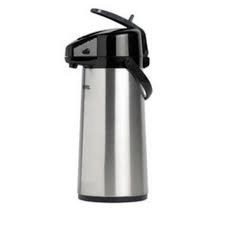 Airpot - pompisoleerkan inox met metalen hendel 2.2 L